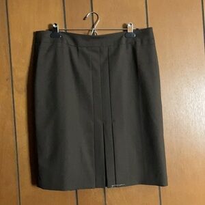 NEW LOFT Brown Pencil Skirt Size 12 Petite
